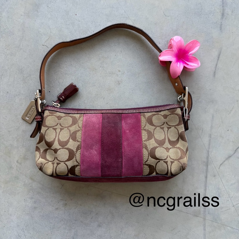 y2k coach baguette mini bag